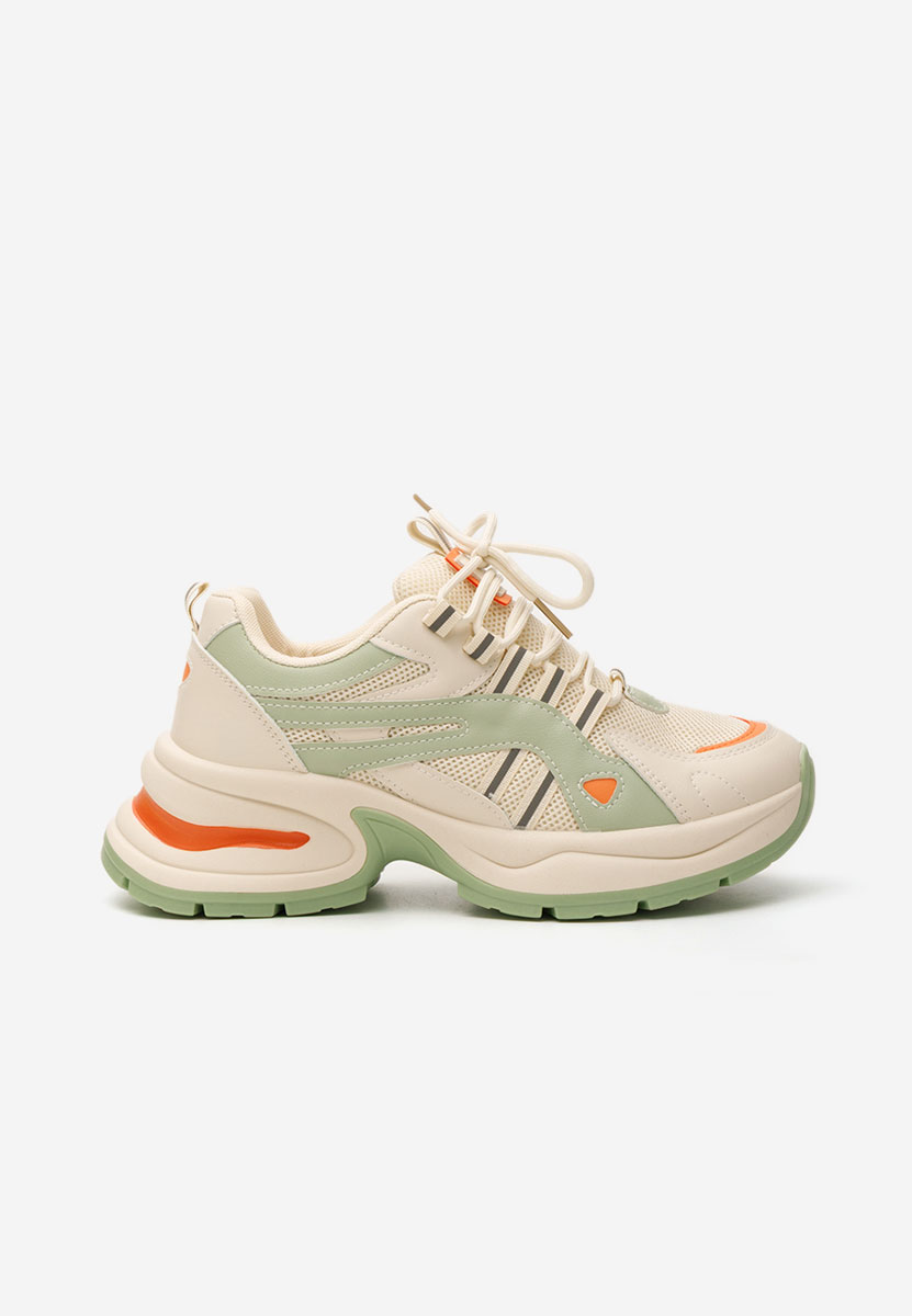 Sneakers cu platforma Jenniffer verzi