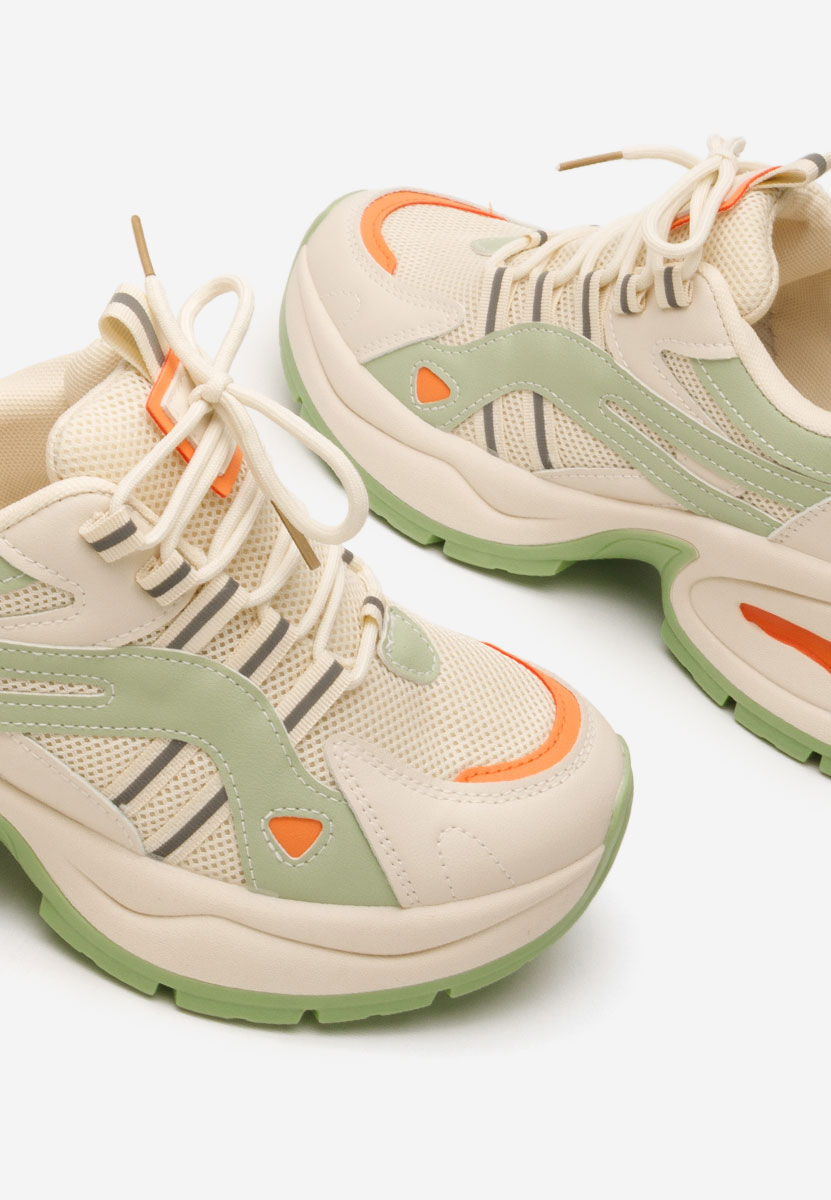 Sneakers cu platforma Jenniffer verzi