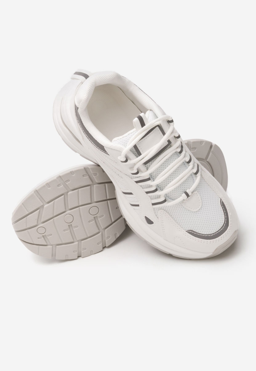 Sneakers cu platforma Jenniffer albi