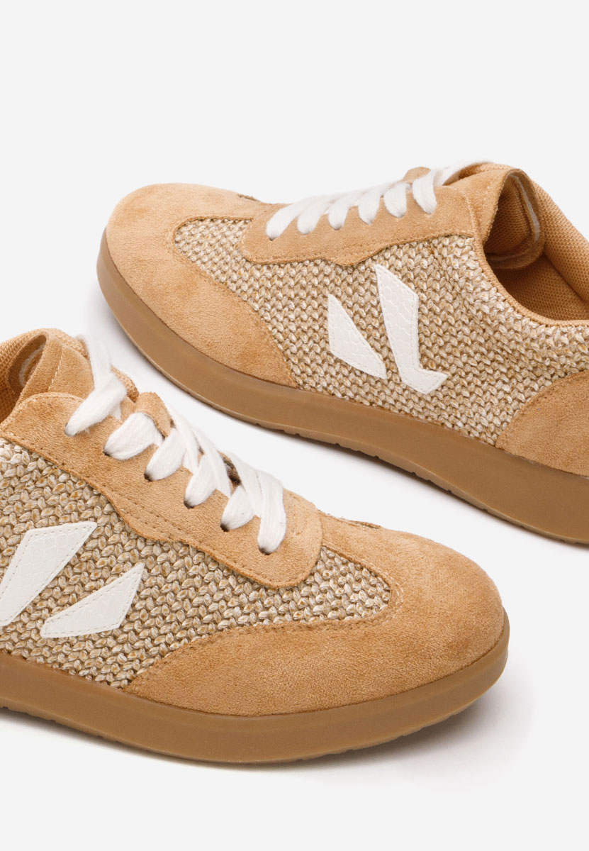 Sneakers dama Jackeline camel
