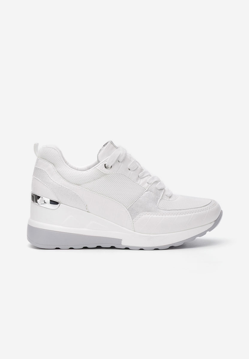 Sneakers dama cu platforma Alstoma albi