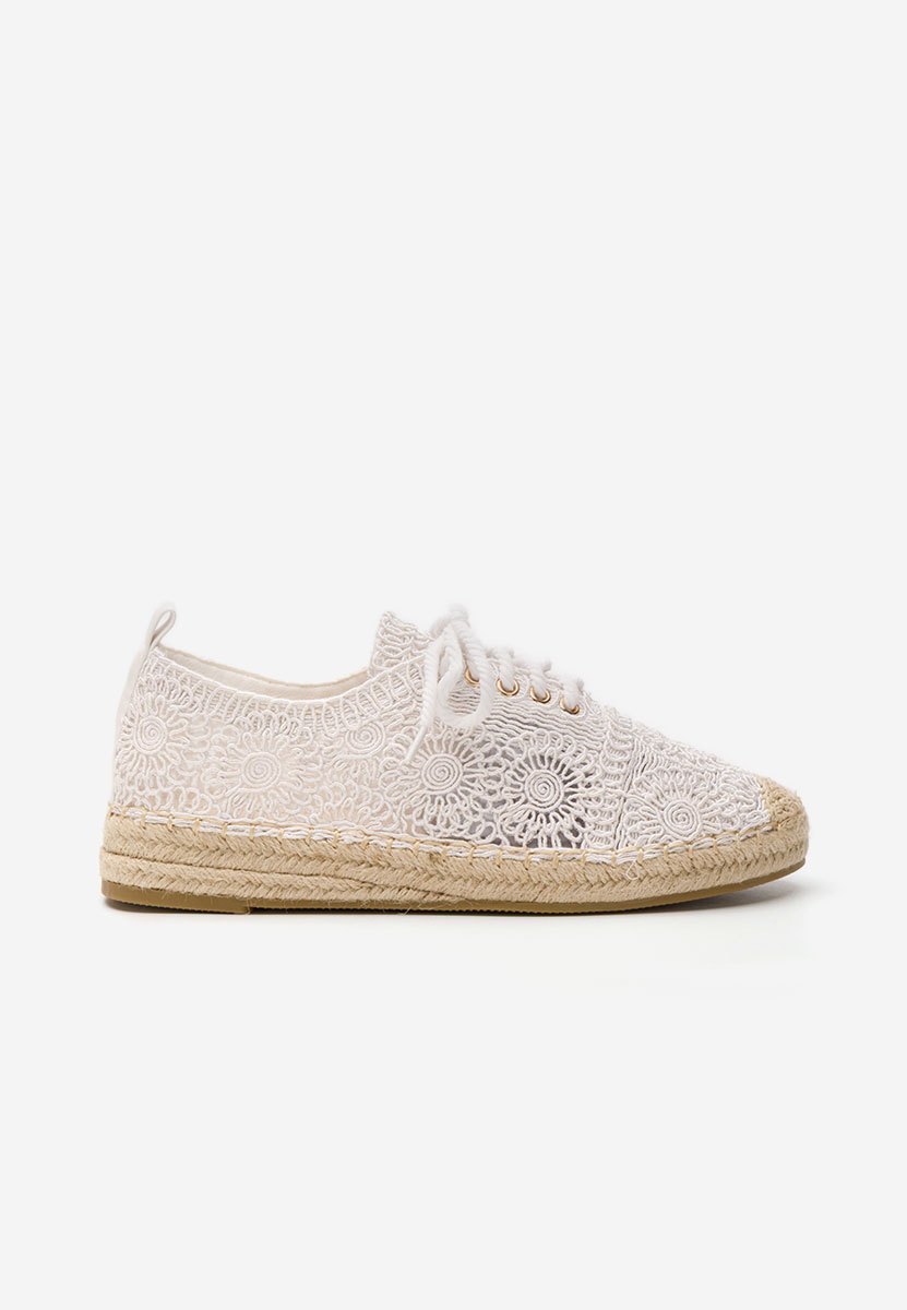 Espadrile dama Klarysa albe