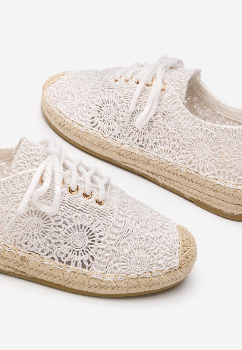 Espadrile dama Klarysa albe