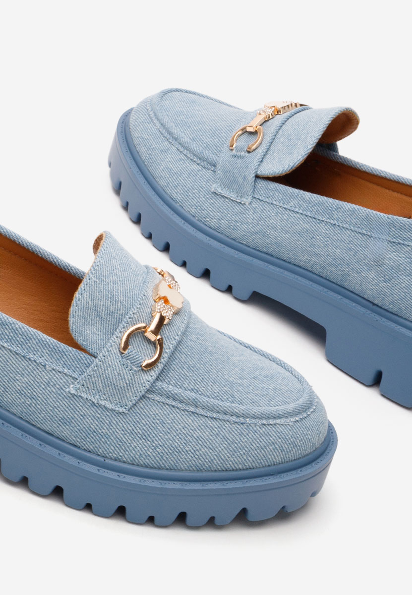 Mocasini dama eleganti Aelle denim