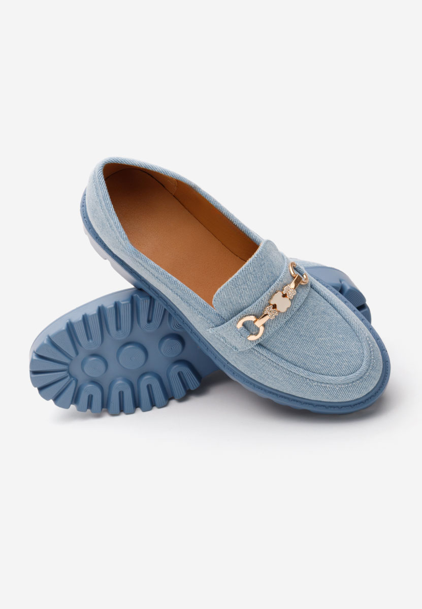 Mocasini dama eleganti Aelle denim