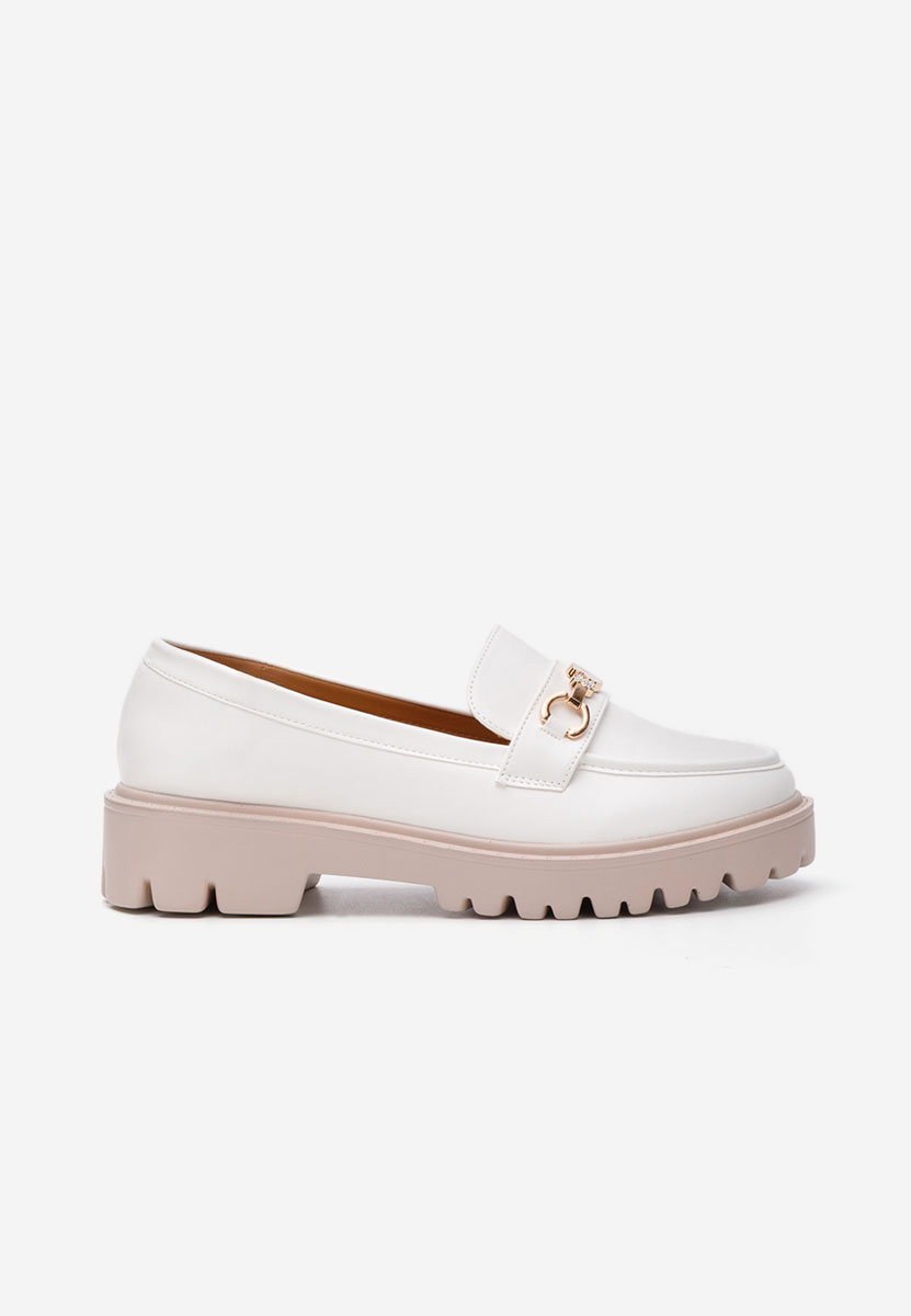 Mocasini dama eleganti Aelle albi