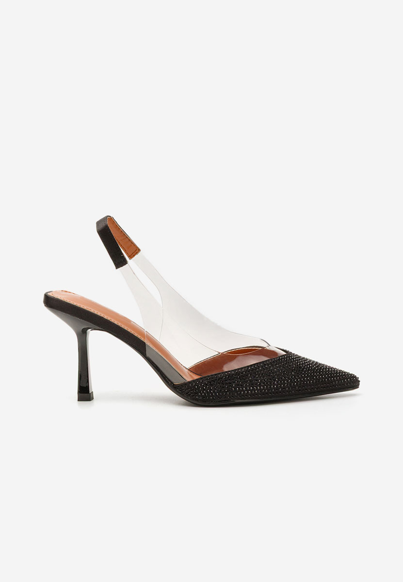 Pantofi slingback Marylena negri