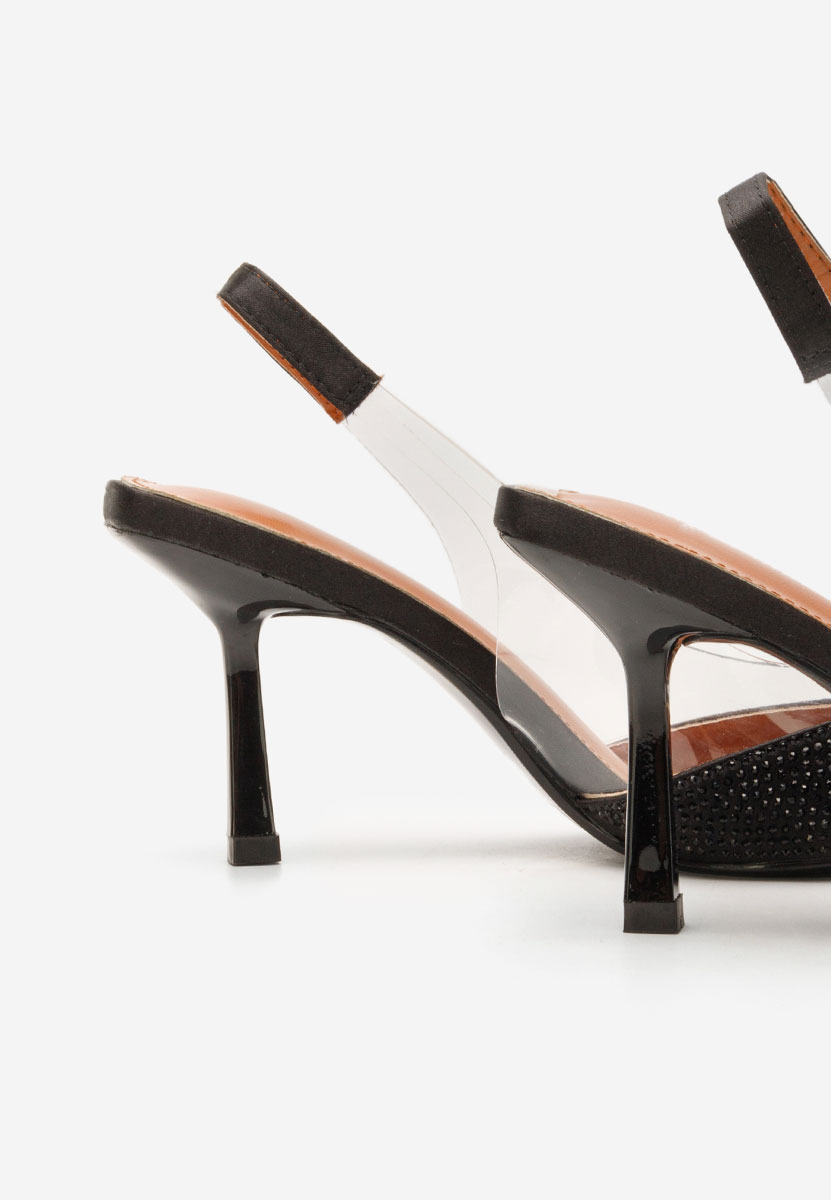 Pantofi slingback Marylena negri