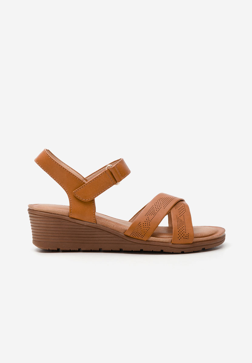 Sandale cu platforma Creolia camel