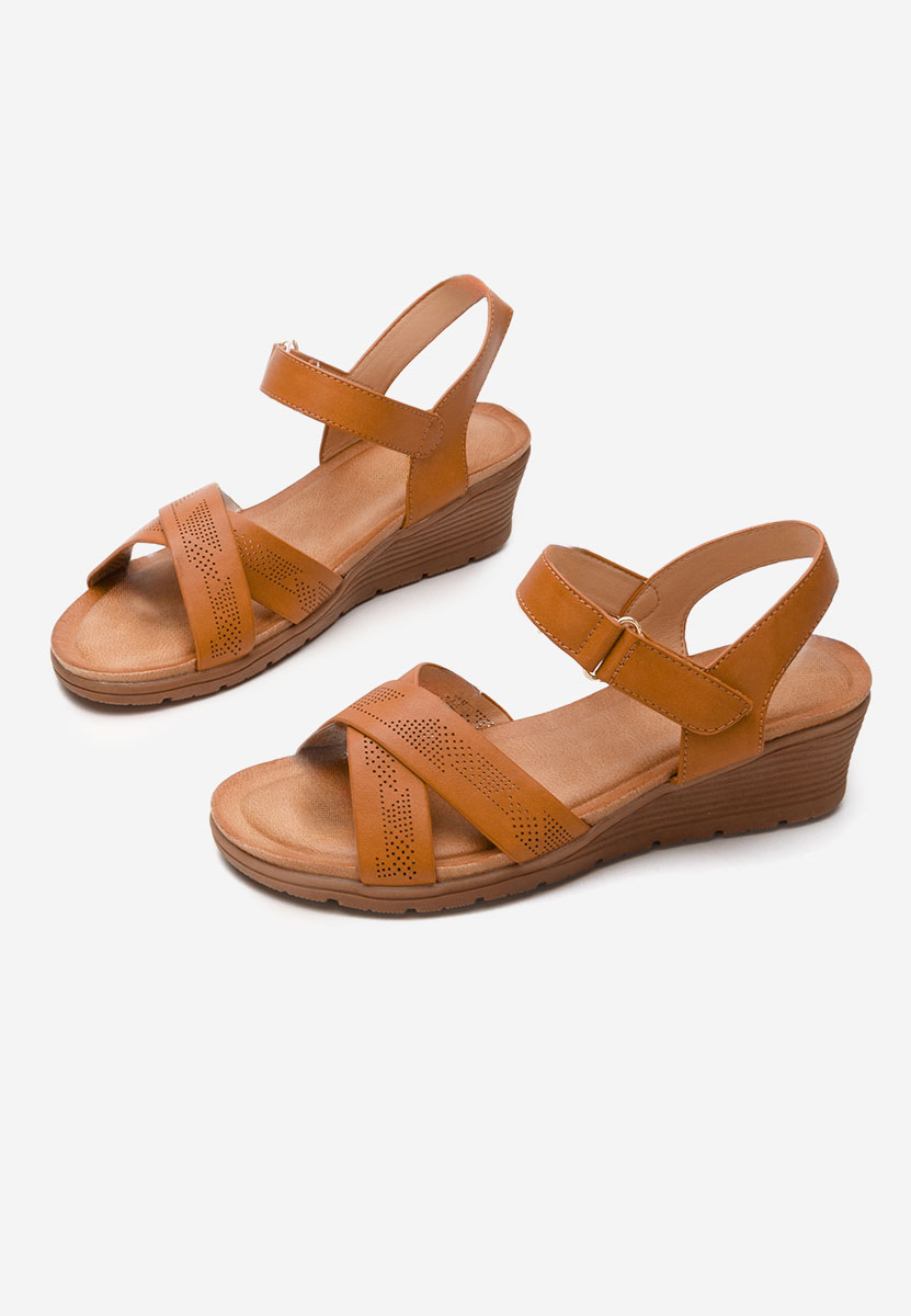 Sandale cu platforma Creolia camel
