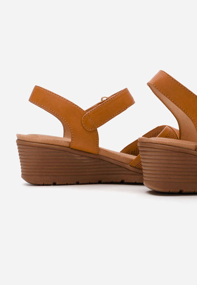 Sandale cu platforma Creolia camel