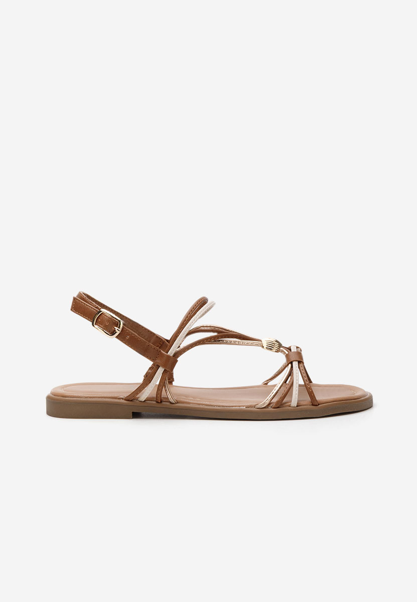 Sandale fara toc Rosio camel