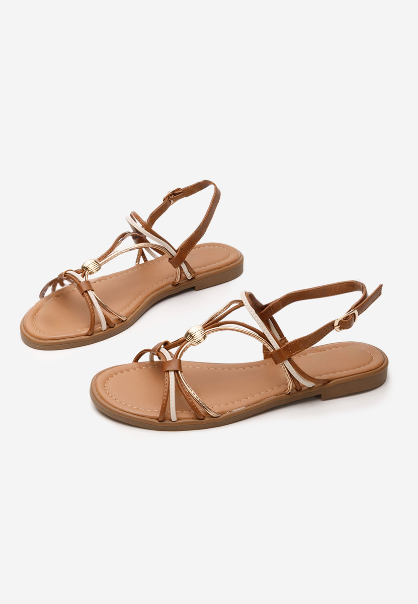 Sandale fara toc Rosio camel