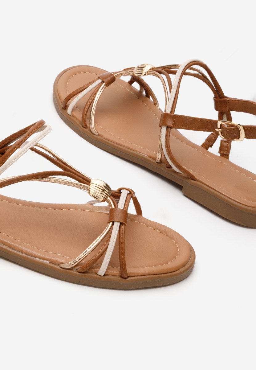 Sandale fara toc Rosio camel