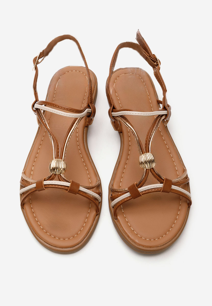 Sandale fara toc Rosio camel
