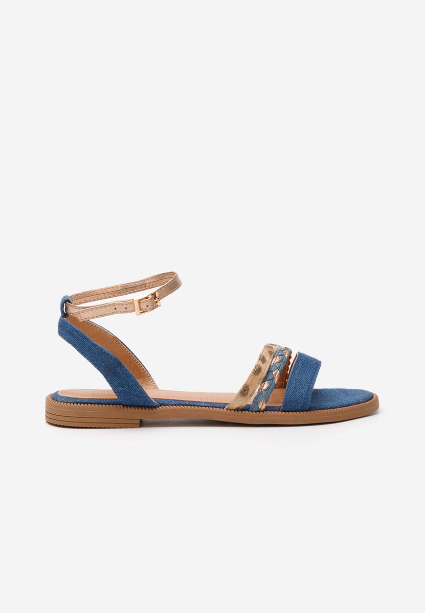 Sandale fara toc Lulu denim