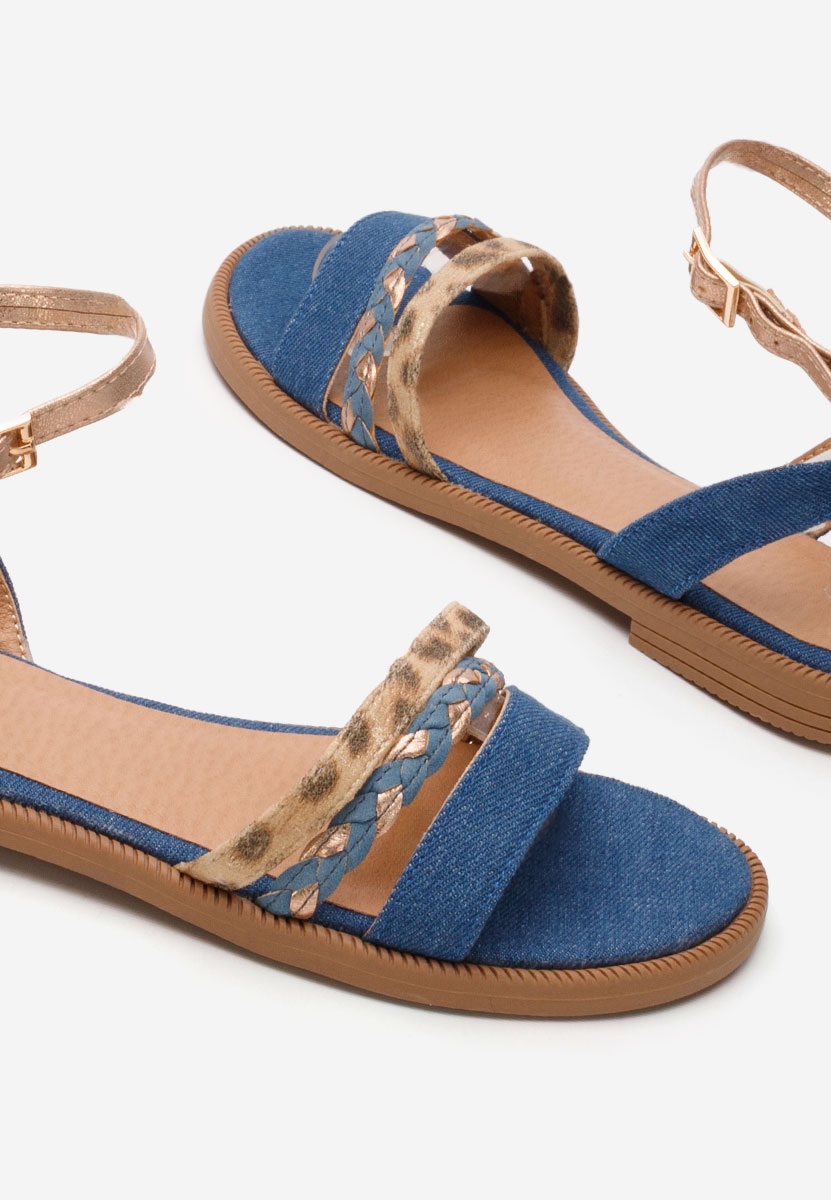 Sandale fara toc Lulu denim
