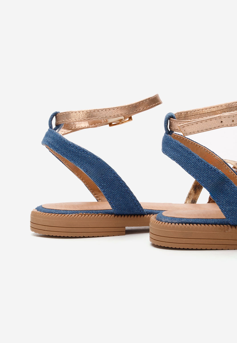 Sandale fara toc Lulu denim