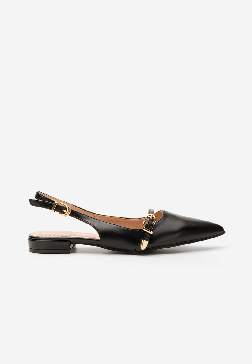 Pantofi slingback Elyssa negrii