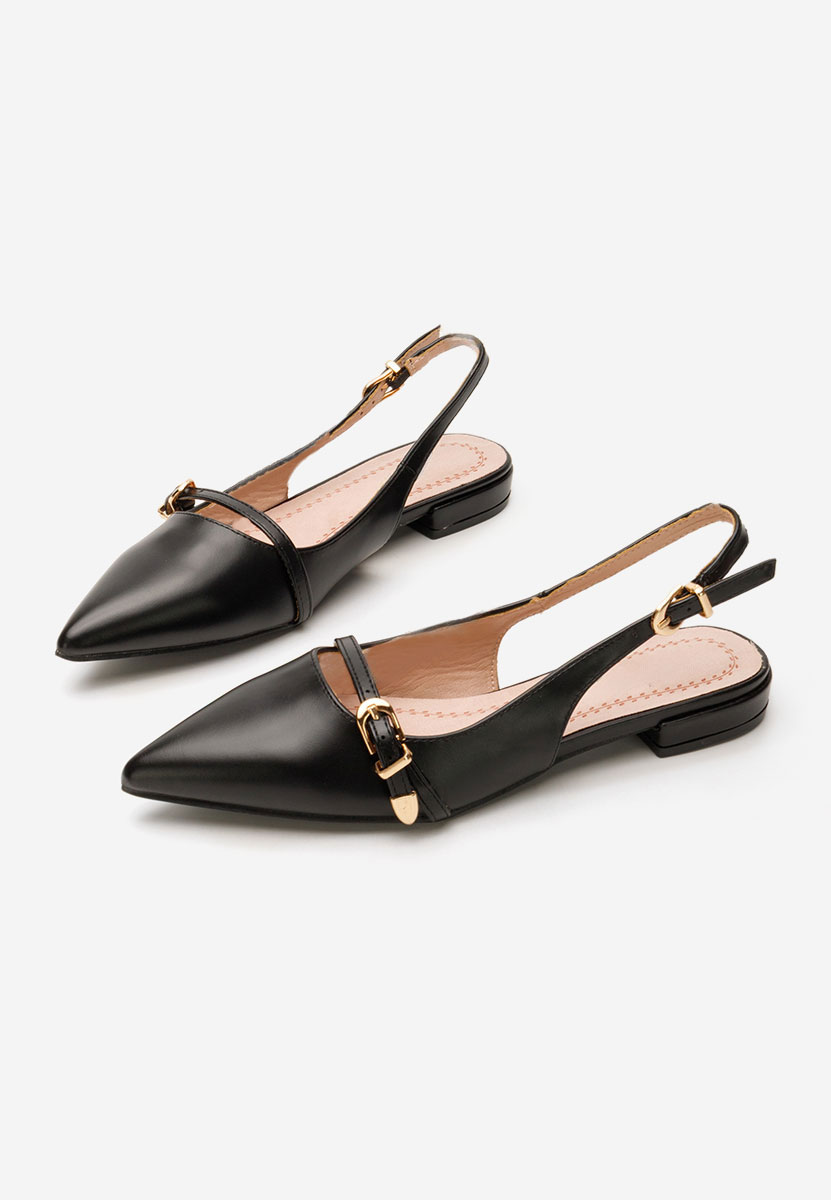 Pantofi slingback Elyssa negrii