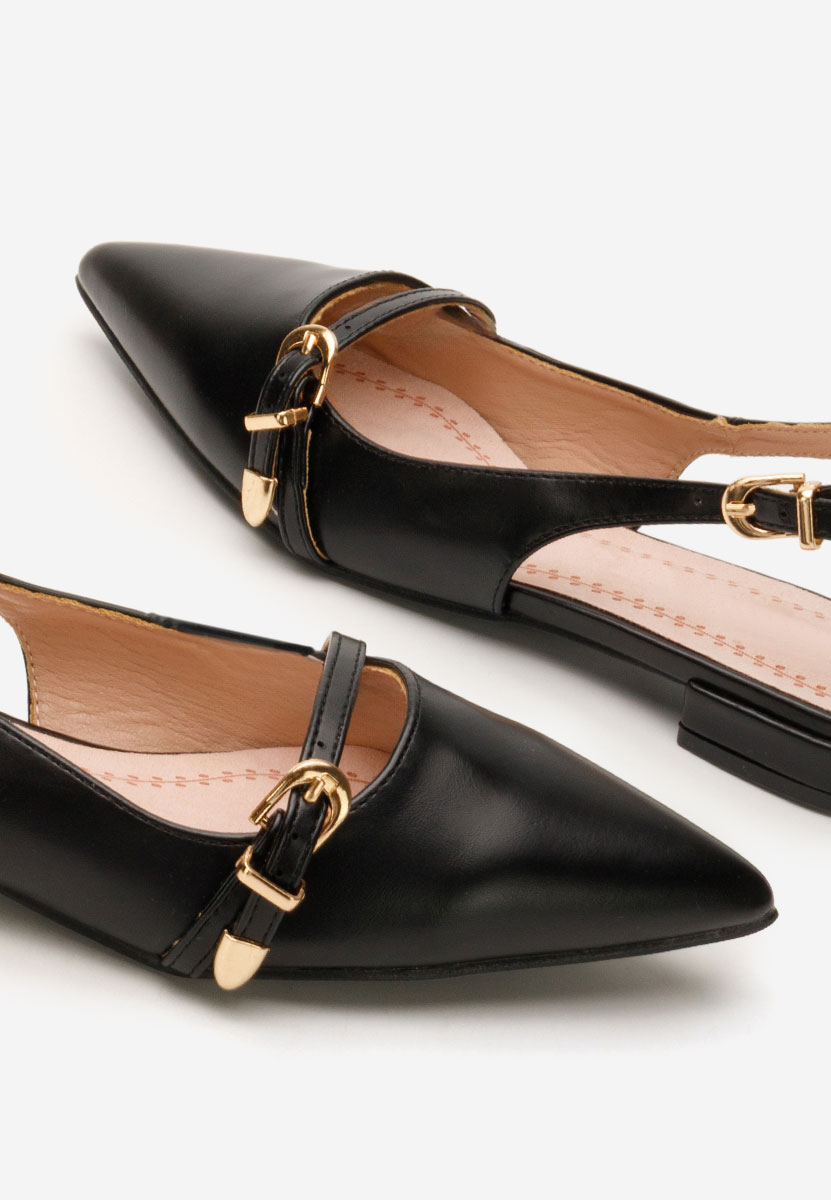 Pantofi slingback Elyssa negrii