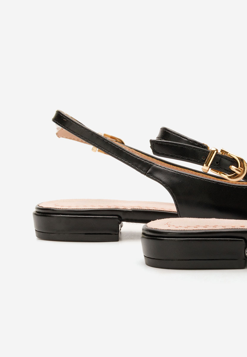 Pantofi slingback Elyssa negrii