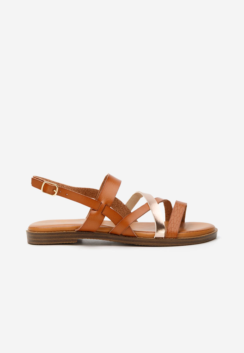 Sandale fara toc Zilky camel