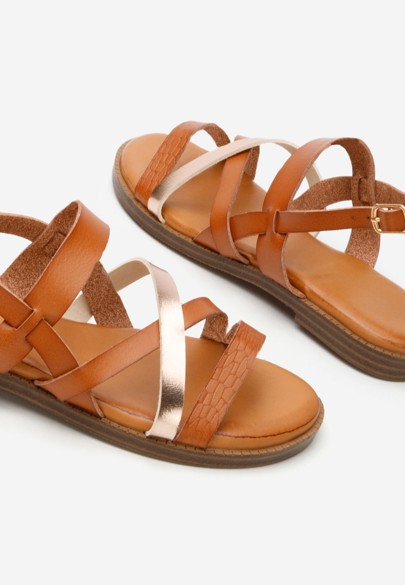 Sandale fara toc Zilky camel