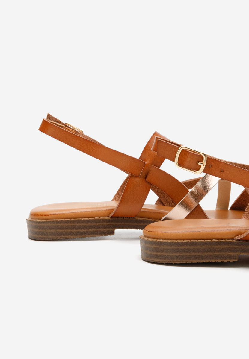 Sandale fara toc Zilky camel
