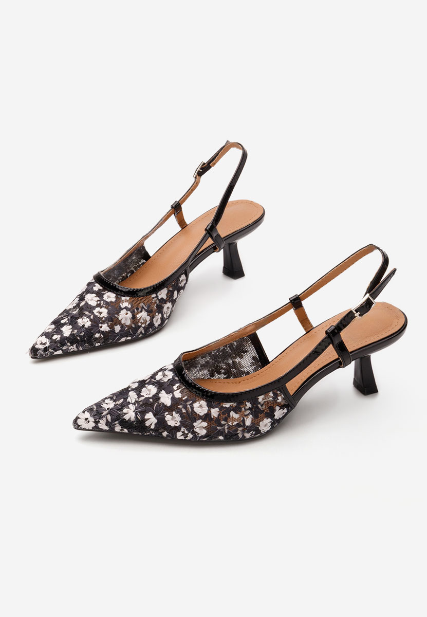 Pantofi slingback Adelicya negri