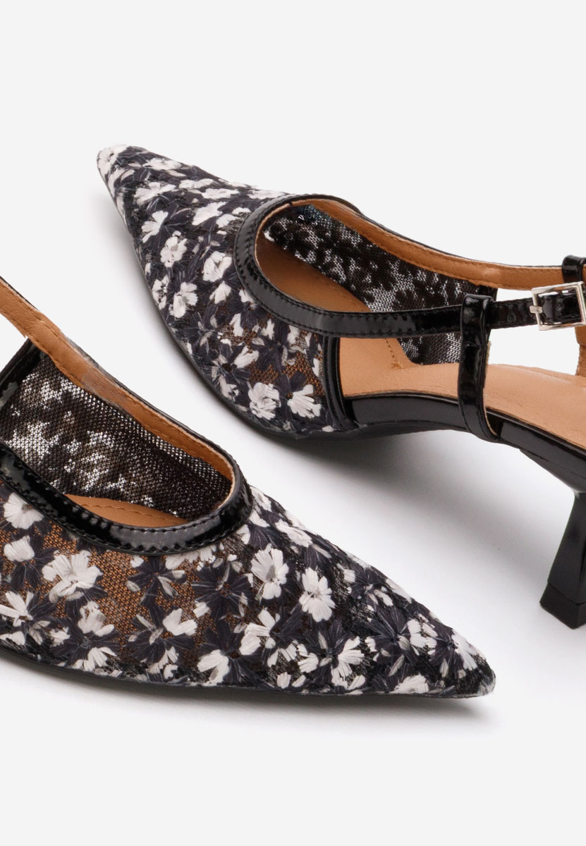 Pantofi slingback Adelicya negri