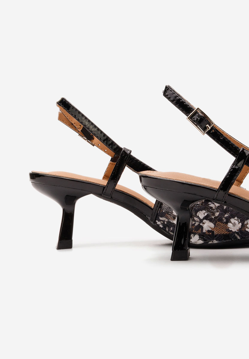 Pantofi slingback Adelicya negri