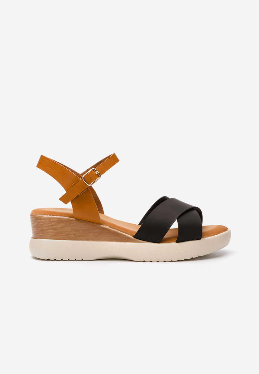Sandale cu platforma Andrea negre