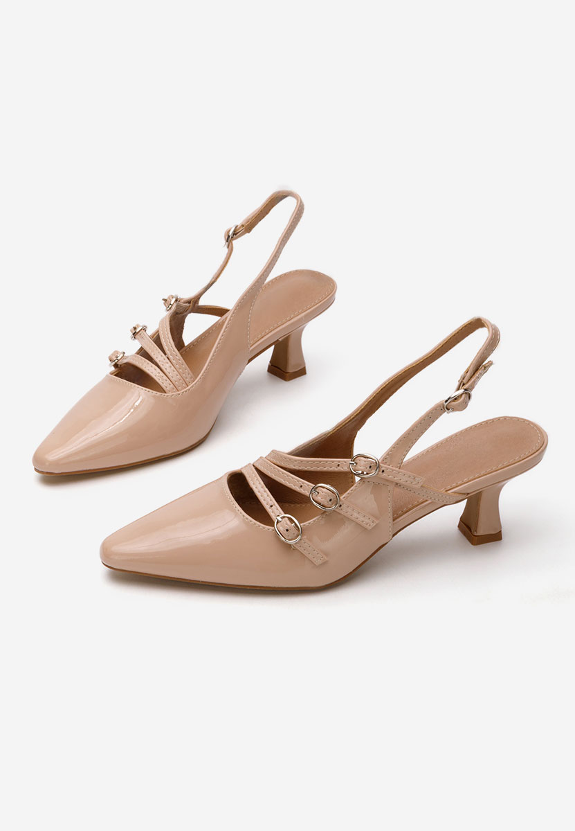 Pantofi slingback Lexye bej
