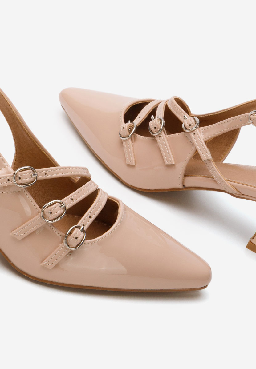 Pantofi slingback Lexye bej