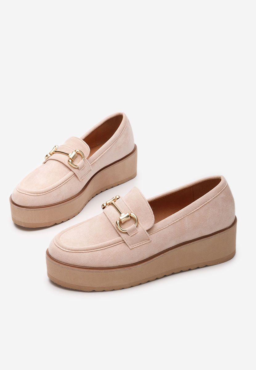 Mocasini cu platforma Leondra V9 roz