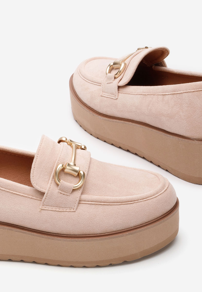 Mocasini cu platforma Leondra V9 roz