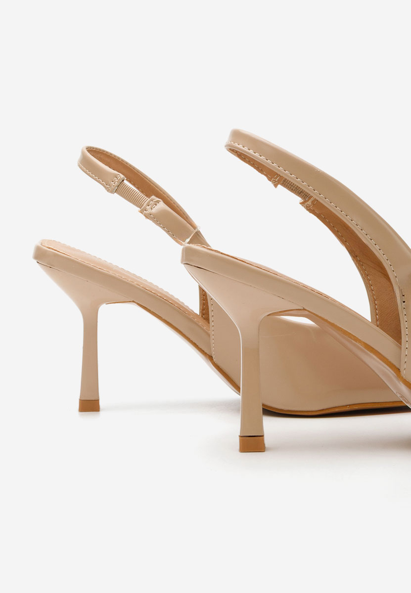 Pantofi slingback Nomalisa bej