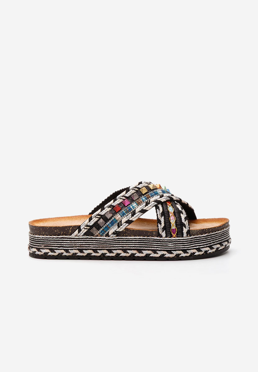 Papuci fara toc Maryanne multicolori