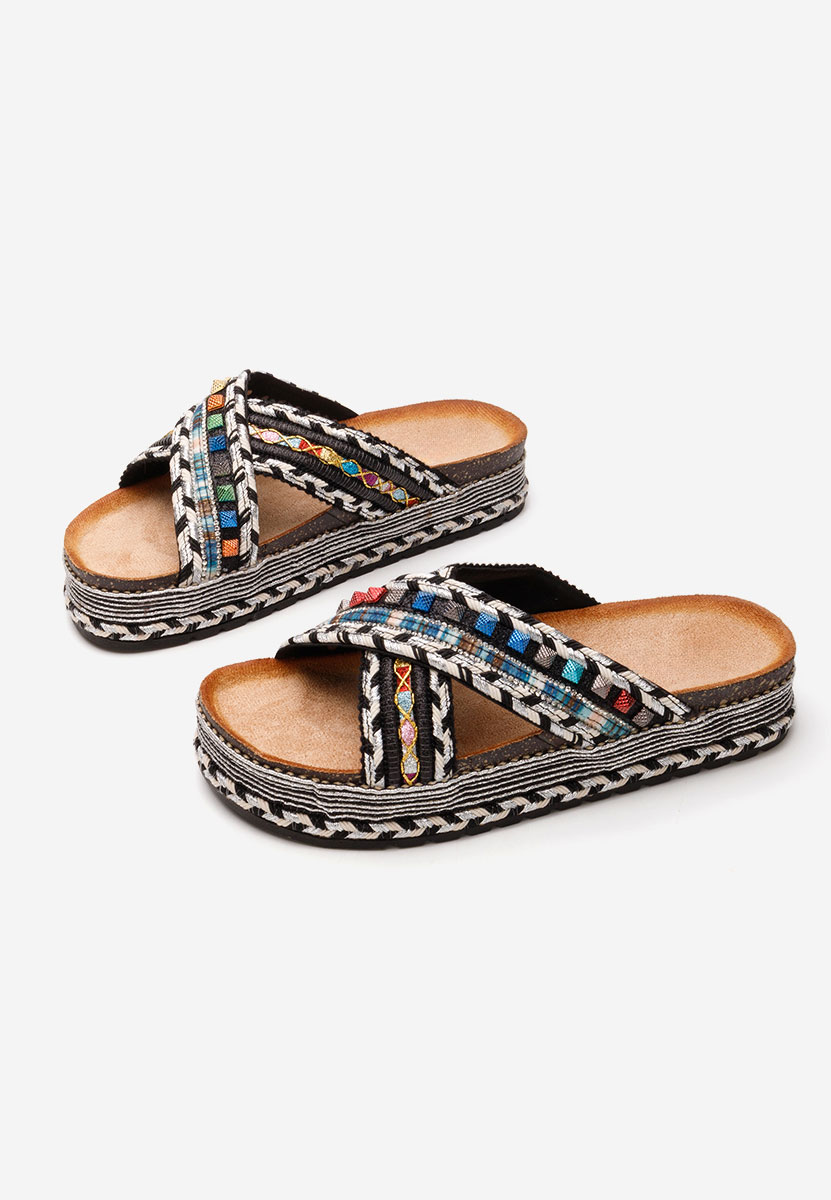 Papuci fara toc Maryanne multicolori