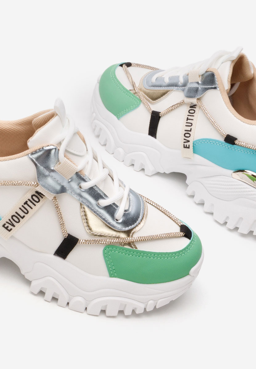Sneakers cu platformă Kristenysa albi