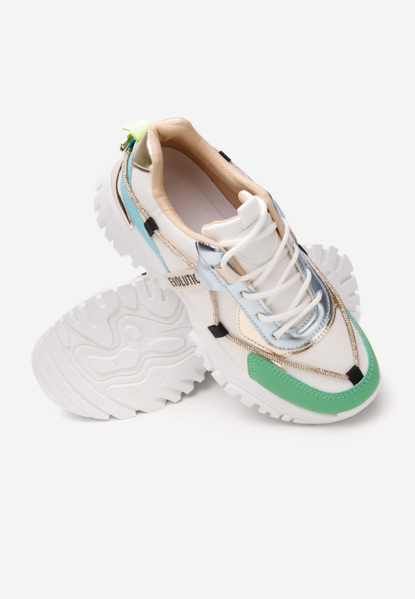 Sneakers cu platformă Kristenysa albi