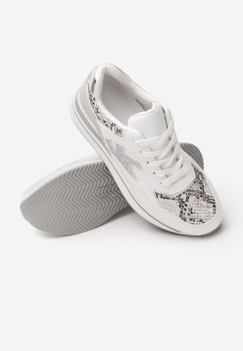 Sneakers cu platformă Jacquelyne albi
