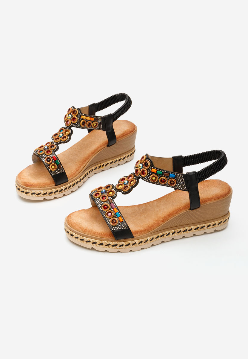 Sandale cu platforma Alisone negre