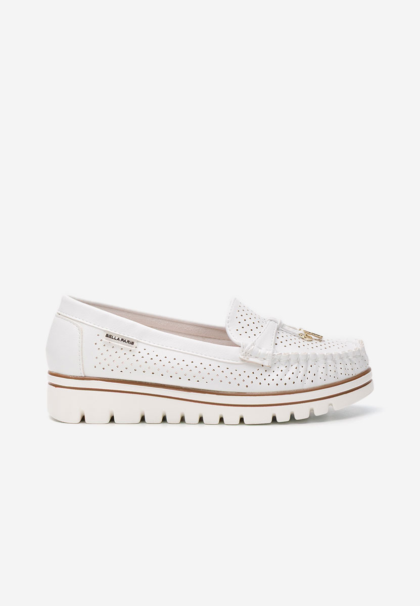 Mocasini dama Conchita albi