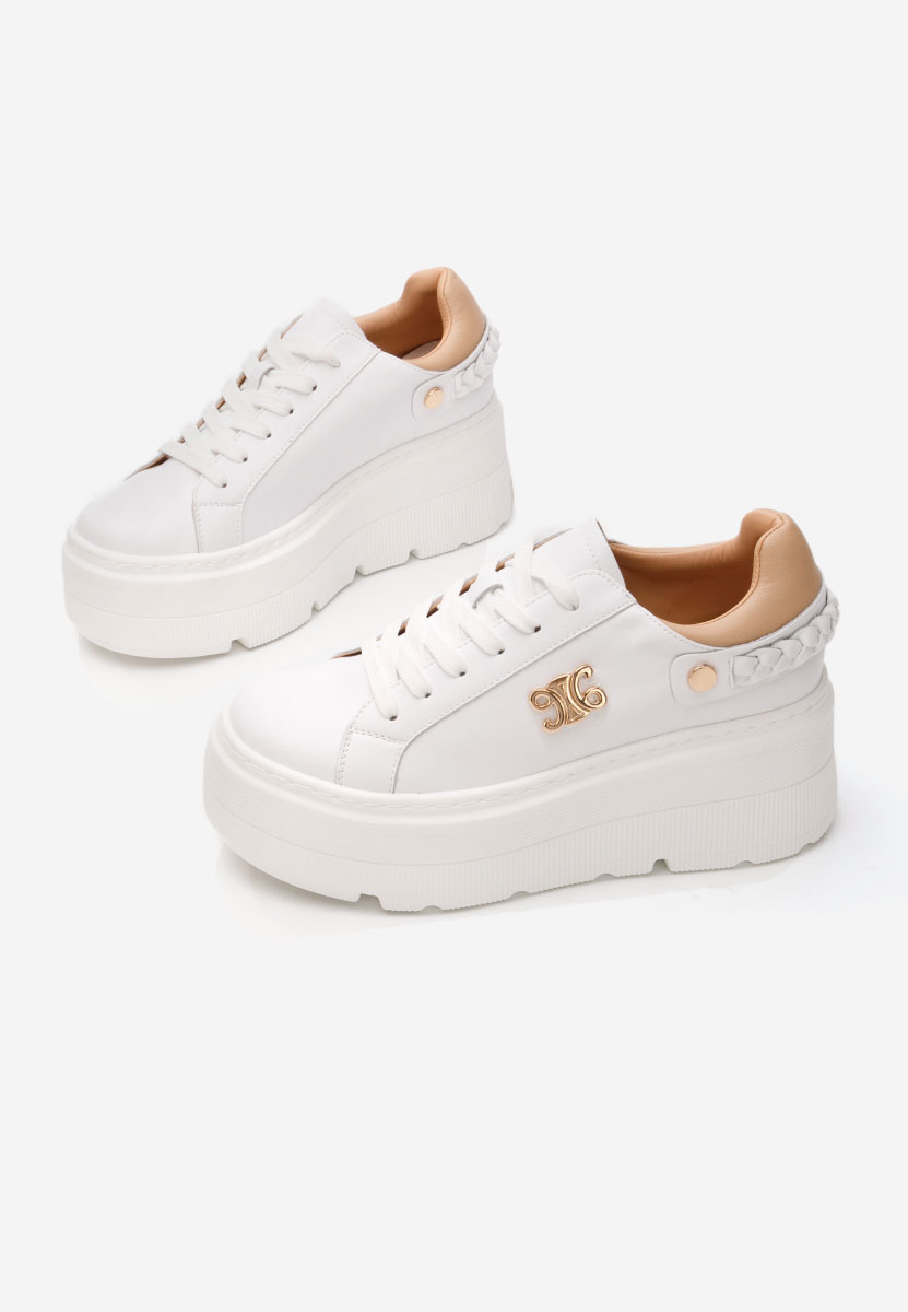Sneakers cu platformă Blanch albi