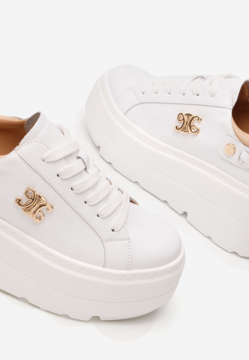 Sneakers cu platformă Blanch albi
