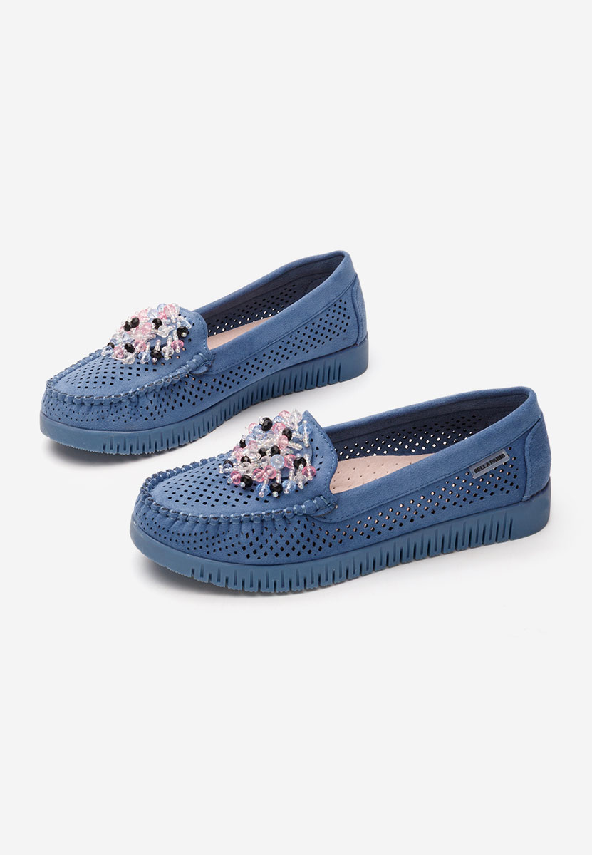 Mocasini dama Lynna V2 albastri