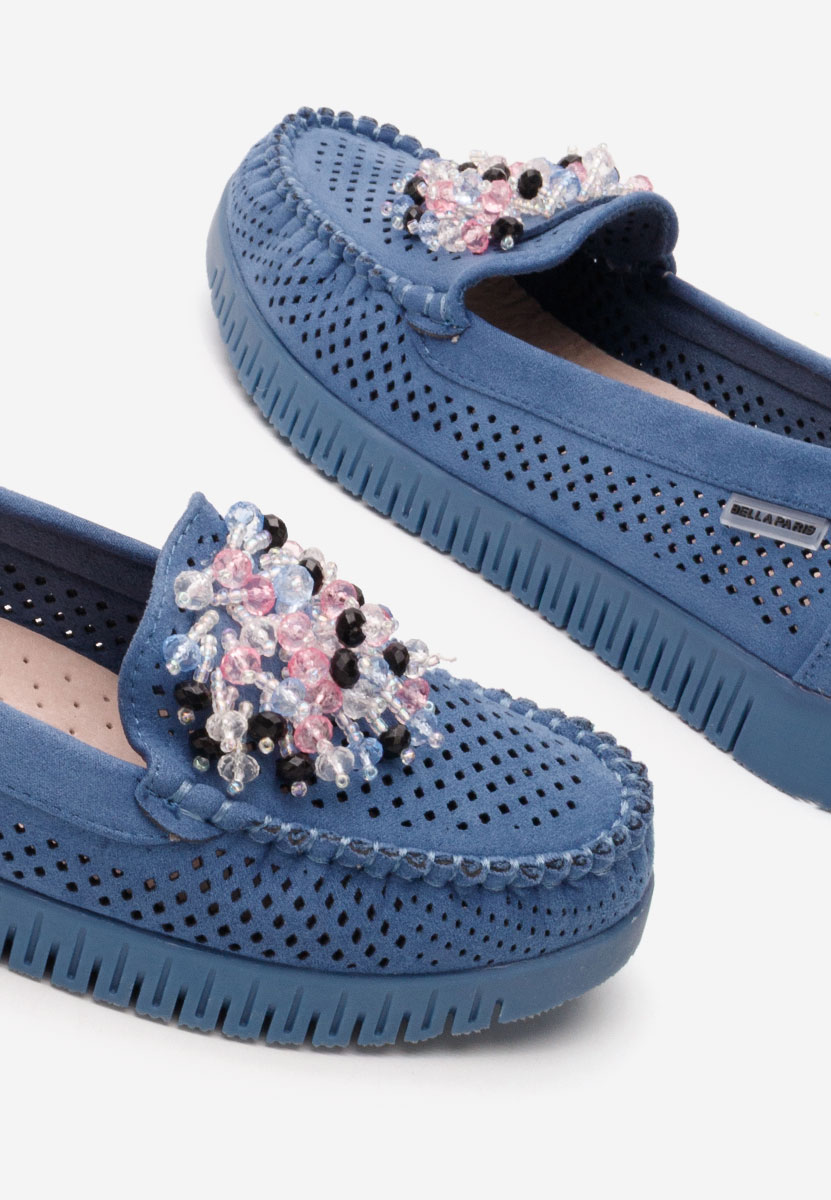 Mocasini dama Lynna V2 albastri