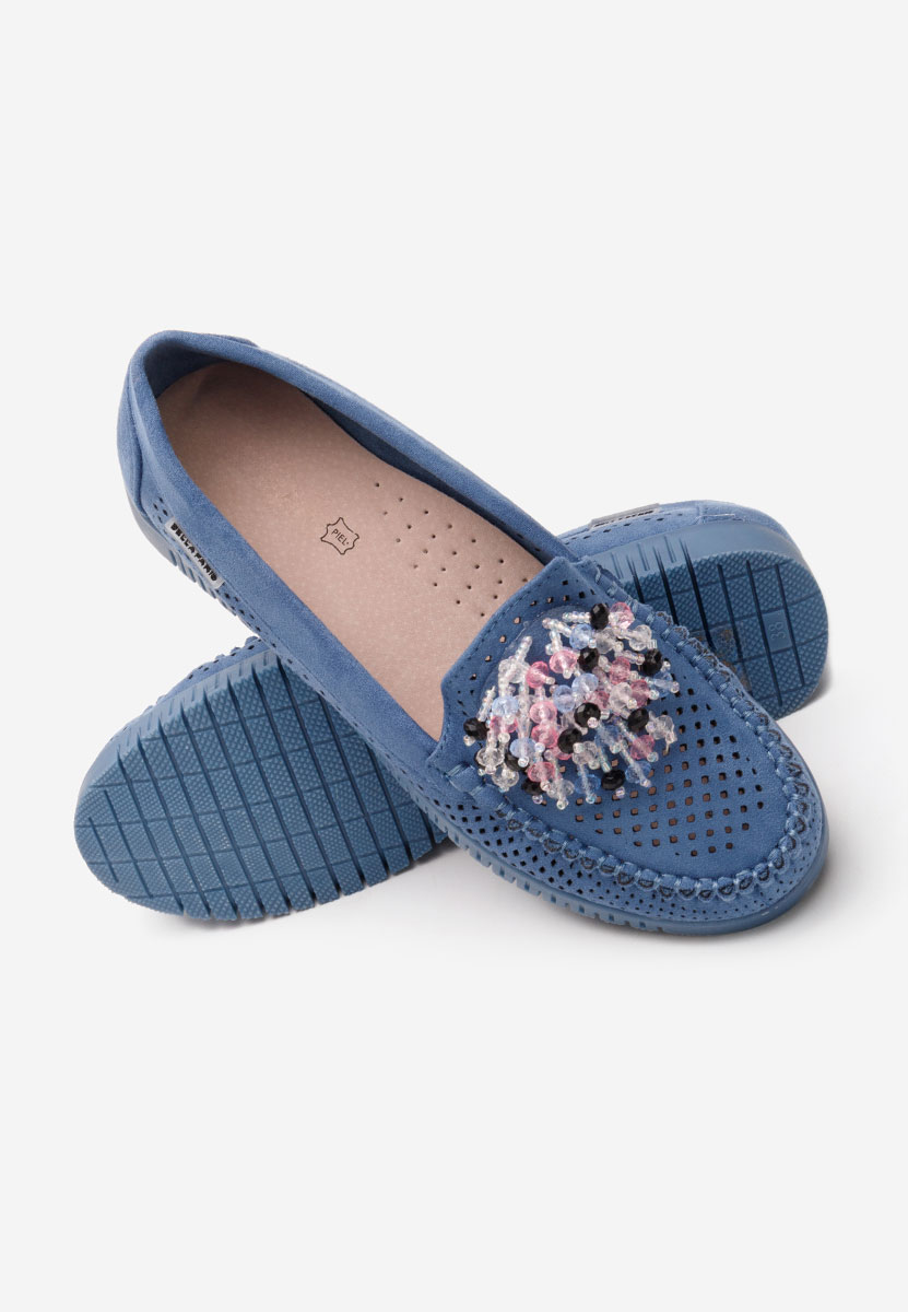 Mocasini dama Lynna V2 albastri